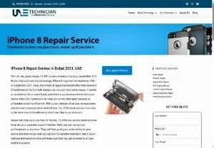 Screenshot of iPhone 8 Screen Repair Service in Dubai - UAE Technician