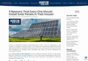 5 Reasons That Every One Should Install Solar Panels In Their House! - 5 Reasons That Every One Should Install Solar Panels In Their House! - Solar Panels Brisbane