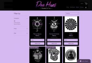 Dee Hues - The primary goal of Dee Hues is to exhibit creativity in every way possible. 
Everything you find in Dee hues will fit into your definition of beauty. We strongly believe that beauty of a product is defined by the mind who owns it with a thought.
