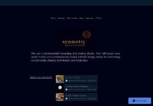 Symmetry Audio Mixing Services - We are an online mixing and mastering service, that will mix your raw audio tracks into professional industry standard, finished songs, ready for streaming and radio.