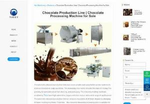 Chocolate Production Line For Making Chocolate Bar, Chip, Bean - The automatic chocolate production line uses cocoa powder and cocoa butter as raw materials to produce chocolate in large quantities.