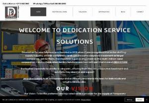Dedication Service Solutions - A leading supplier of temporary staffing across all sectors, commercial and domestic cleaning solutions, as well as compassionate crime and trauma scene cleaning services.