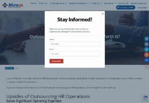 Outsourcing of HR Operations - Is It Worth It? - A lot of SMEs don't consider an internal HR department the most pressing requirement for their operations. Consequently, many of them proceed to outsource their HR operations.

If you are sitting on the fence and can't decide about outsourcing your HR operations, skim through this brief write-up.