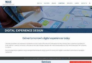 User Experience Design Services, Customer Experience Consulting - Ensure a customer-centric business, and delight your customers with exceptional digital experiences. Learn how Nous design experts can help you build friction-less user experiences using new-age UX design solutions.