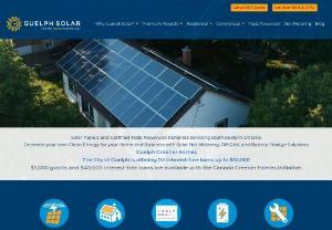 Guelph Solar - Guelph Solar specializes in Residential Solar Power Systems, solar roof panel & pool heating across Southern Ontario with maintenance & service of all your solar needs. Guelph Solar designs and installs custom off-grid systems with battery backup. Off-grid systems are ideal for cottages or remote properties that have no access to power or where power would be too expensive to install.