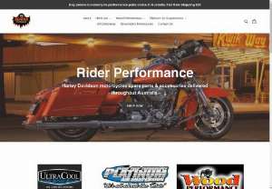 Rider Performance - We offer Harley Davidson motorcycle performance parts & accessories online in Austrlaia. We offer UltraCool Harley Davidson Oil Filters, Oil Coolers, accessories & spare parts, Platinum Air Suspensions for air ride systems for all Harley Davidson, Victory, Metric, Street Bikes, Indian and custom applications & Wood Performance Cams & Carbs.