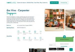 Coworking WorkSpace - The Hive Carpenter Street in Singapore - The Hive Carpenter is a perfect coworking office space in Singapore. Book your hot desk with $129 Workbuddy monthly membership.