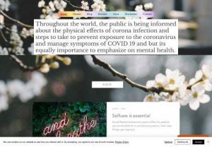 mentalwellbeingblog - I try to spread awareness on mental health because mental wellbeing is as important as physical wellbeing.