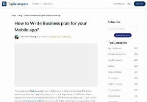 5 Steps To Craft A Business Plan For Your App Idea - A business app plan is necessary to make your mobile app successful. Follow this step-by-step guide for achieving great business ROI with your app idea.