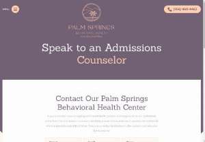 Mental Health Palm Springs | Palm Springs Behavioral Health - Mental Health Palm Springs at Palm Springs Behavioral Health. Offering inpatient and residential mental health treatment programs.