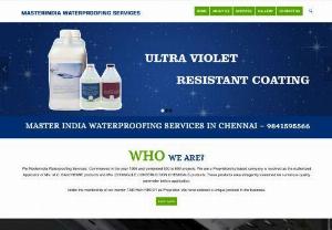 Master India Waterproofing Services in Chennai - 9841595566 - Master India Waterproofing Services in Chennai well known service provider of Soil Stabilization Systems,Expansion Joints,Protective Coating.