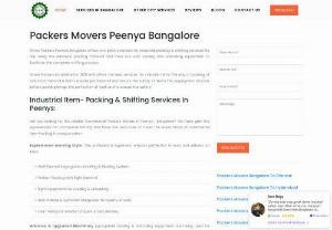 Packers Movers Peenya | Shree Packers Movers Bangalore - Packers Movers Peenya-Want to transport raw material or godown items fro other city, avail our advance service for material shifting across India.