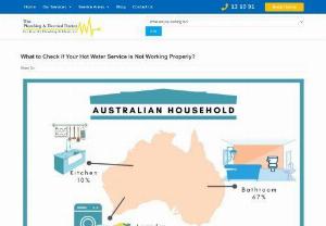 What to Check if Your Hot Water Service is Not Working Properly? - A hot water system is an essential appliance in the Australian household. Here are some things to do and what to check if your hot water service is not working properly?
