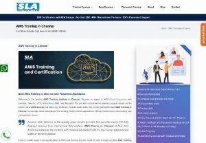 AWS training in Chennai - We at SLA are equipping the aspirants to perform cloud operations effectively in top companies through our best AWS training in Chennai. Our global platform is easily accessible for local and remote learners in both classroom and instructor-led live online training mode. We have qualified and experienced faculties to provide industry-first coaching with complete hands-on practice on a well-organized curriculum along with placement assistance. Join SLA Jobs to avail yourself of the satisfying...