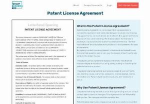 Patent Patent License Agreement - A Patent License Agreement is a document that is prepared post a successful negotiation also for the conclusion between a licensor and licensee. The agreed terms, contract details are all cited in this agreement for the purpose to know things and understand them better. The licensor does allow the licensee in some exchange of a discussed fee to use the invention. The finer implication of the discussed fee to use the patented invention. 

At smartbussinessbox.com you will get a Patent License..