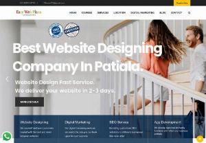 Web Designing Course in Patiala - 14.	Easy web Plans website Design Company in Patiala city offers web design packages, hire our website designers and web developers to generate potential leads through online creative logo designs, online marketing, Email marketing to their clients.