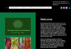 The Greenhouse Brothers - Eccommerce business. Supplying organic baby & microgreens to the local hospitality industry. Wedding, sympathy & special seasonal floral design services.