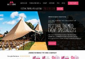 My Tipi Event - Tipi Hire in Kent, Essex, Surrey and Sussex. Stunning Tipis to Add the Wow to Any Event. Birthday Parties, Corporate Functions, Outdoor Parties and Wedding Tipi Hire.