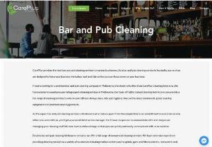 Bar And Pub Cleaning Service In Brisbane - For reliable bar and pub cleaning services, look no further than CarePlus bar and pub cleaning company in Brisbane. Call us today on 1300 559 968, or contact us online for a free quote or to arrange an on-site inspection.