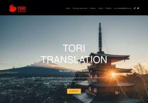 Tori Translation - We specialize in localising your media to the East and West. We specialize in Asian languages such as Japanese, Korean, Chinese and Western languages such as Portuguese, English and Spanish