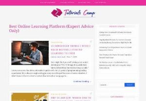 tutorials camp - a technological blog to teach others how to code.