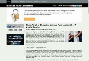 Melrose Park Locksmith - Melrose Park, IL (708) 584-1031 - 24/7 Emergency Melrose Park Locksmith - Mobile Melrose Park Locksmith service from Melrose Park, IL Fast, Proficient Locksmiths in Melrose Park, IL