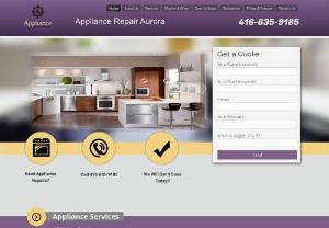 Aurora Appliance Repair - Aurora Appliance Repair provides clients with top-of-the-line home appliance repair services at the most reasonable rates in town. We have a trusted team of experts ready to take care of different problems affecting the performance of kitchen and laundry units. We resolve issues with fridges, ovens, stoves, microwaves, and washing machines.