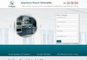 Appliance Repair Uniondale NY - Appliance Repair Uniondale NY offers extensive and low-priced home appliance repairs in the metro. We are here for you if you are experiencing a problem with your oven, fridge, washer, or any other appliance. We will send our expert over as soon as we find out that you need help. Phone 516-758-2819