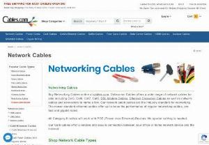 Buy network cables online - Datacomm Cables offers a wide range of network cables including Cat5, Cat6, Cat7, Cat8, DSL Modem Cables, Ethernet Crossover Cables and more. Our network patch cables are the industry standard for networking. Our Cat6 cables offer a reliable and secure connection between your office or home network device and the internet.