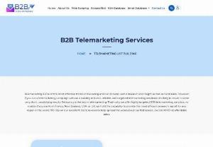 Top Telemarketing Service Providers - Telemarketing is the direct marketing of goods or services to potential customers over the telephone or Internet. Four popular types of telemarketing include outbound calls, inbound calls, lead generation, and sales calls.