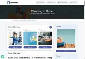 Screenshot of Cleaning Services in Dubai | AtDoorstep