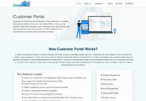 CRM with Customer Portal - CRM with Customer Portal ensures that you enter the market with a transparent and secure interface so that your company can easily win the trust of the clients. Providing a window that is strictly related to showing the transactions that have happened between you and your clients. This will help in keeping up with the client requirements and presenting reports according to the recorded data. Through this you can also keep a track of all the services that you have provided to your clients and...