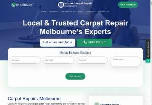 Chose the Best Carpet Repairs in Melbourne| Master Carpet Repair - At Master Carpet Repair, we offers professional carpet repairing services across Melbourne. Call +61488882357 for a free quote.