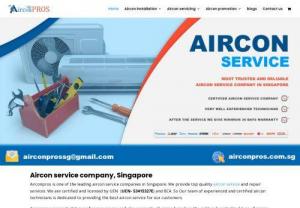 Aircon service - Airconpros is one of the best aircon service providing companies in Singapore for homes and offices. Our Airconpros service technicians will check to identify the problem in the aircon unit to enhance its performance.