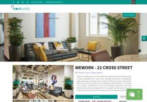 Hot Desk and Coworking in Singapore - WeWork 22 Cross Street - Start your new flexible coworking office at WeWork, 22 Cross Street, Singapore with workbuddy membership at $129 monthly and get access to over 30 coworking spaces in Singapore.