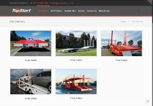 Vehicle Transporter for Sale - New and used car carrier trailers for sale in New Zealand and Australia! Top Start is one of Australia's most prominent car carrier manufacturers in Australia. Every one of our trailers available for sale is designed and built in Australia and New Zealand, built from the ground up. Give us a call and see how we can help you out!