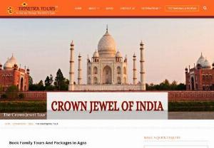 Best Family Tour Packages in Agra - Planning to visit Agra? Book Agra holiday packages with the affordable Family Tours and Packages in India provided by Trinetra Tours Pvt. Ltd. Agra, a city situated in Uttar Pradesh, which houses one of the Seven Wonders of the World, i.e., Taj Mahal on the banks of river Yamuna. This city has some of the finest historical places of Mughal time, such as Agra Fort, Fatehpur Sikri, Itmad-ud-Daulah's Tomb, Moti Masjid, Akbar's tomb, Anguri Bagh, Diwan-i-Aam, Macchi Bhawan, Chini ka Rauza, Jodha...
