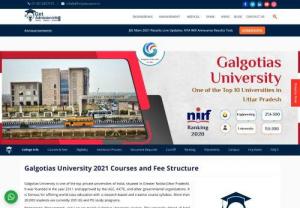 Fee Structure Of Galgotia University - Galgotia University is one of the private engineering institutes which was established in 2011 and approved by the UGC, AICTE, and other government organisation. It offers the course in undergraduate and postgraduate courses to students with specialisation in different filed. Galgotia University fee for the B.Tech course is 1,50,000 for the year. To get admission at this prestigious university students need to qualify JEE Mains for admission.