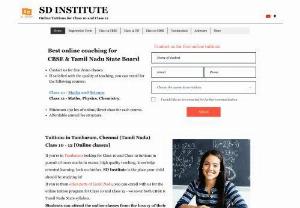 SD Institute - Quality education at affordable prices, Great clarity in understanding, currently undertaking Class 10 CBSE Maths and Science classes, Class 12 CBSE and stateboard classes for Maths and Physics