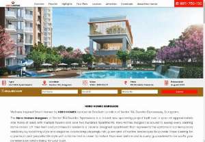 Hero Homes Gurgaon - Hero HOMES has dispatched its first private undertaking in NCR on the most encouraging area, Dwarka Expressway, Sector-104, Gurugram in the wake of finishing their ventures in HARIDWAR, MOHALI AND LUDHIANA.