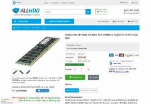 500662-64G - Now ✓ FREE and Fast Shipping, Get a Quote, 500662-64G HP 64GB 8x8GB 1333MHz PC3-10600 CL9 Dual Rank ECC Registered DDR3 SDRAM DIMM Memory For Proliant Server. New Bulk Pack.
