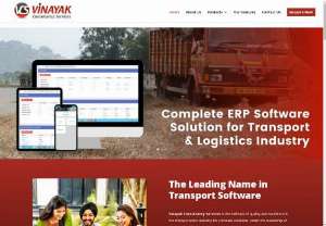 Complete ERP software solution for Transport and Logistics Industry - Vinayak Consultancy Services is the hallmark of quality and excellence in the transportation industry for Complete Assignment Tracking software solutions. Under the leadership of Mr. Ravi Khemka, Vinayak Consultancy Services (VCS) has been firmly rooted in the transport domain since 1990. 

Our ERP solution is built to be robust, comprehensive and feature-packed. Management of your entire transportation and logistics is made easy with our intelligent design combined with powerful...