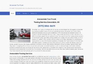 Annandale Tow Truck - Towing services. Roadside assistance in Virginia. Fast response times and low rates. We have tow truck drivers available 24/7 to help you with your car problems. Call now for a free quote!