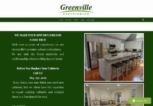 Greenville Refinishing - Do you want your kitchen to have a whole new look without gutting everything out?
We can refinish or order new doors and have your kitchen looking new.
For much less and much quicker than a traditional remodel.
We offer many services to enhance your kitchen, bathrooms, and more.