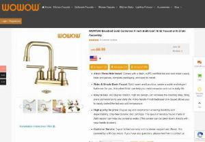 3 Hole Bathroom Faucets | Brushed Gold Bathroom Faucet - Shop 3 Hole Bathroom Faucets of Premium Quality. Find the best & unique Brushed Gold Bathroom Faucet, can help you resist corrosion and rust in daily life