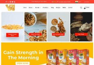 8AM Breakfast Cereals Online: Fit Hai Toh Hit Hai | Buy Now - 8AM Breakfast Cereals (Healthy snacks & seeds, corn flakes. muesli, flours, Gluten Free and Dry fruits) by V.R. Industries at best price.