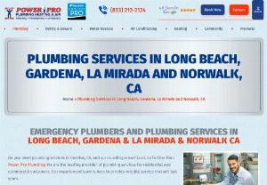 Plumbers in Long Beach, California - Hire one of the best plumbers in Long Beach, California, awarded by Power Pro Plumbing. We are best because our expert plumber helps you fix all your plumbing issues-Call 866-627-9647 to schedule a service.