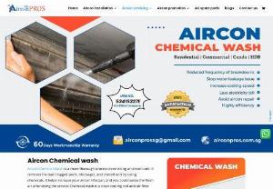 Aircon chemical wash - Airconpros provides you a top-rate aircon chemical wash service in Singapore at the cost of 70$. We utilize experienced professionals to clean your aircon with great synthetic chemical substances with no hidden charges.