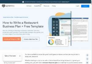 Restaurant Business Plan Example (2021 Updated) | Upmetrics - Looking for the perfect business plan example for new restaurant business? We have created this Sample Avadh - restaurant business plan to help entrepreneurs to write a business plan for their new restaurant