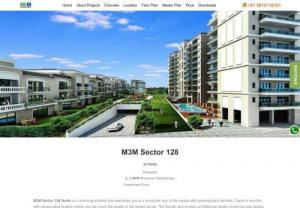 M3M Sector 128 Noida | 2 & 3 BHK Premium Residences - M3M Upcoming Launch in Noida residential wonder expands in a neighborhood of about 73 acres and is placed during a location at Noida Sector 128. M3M Sector 128 Noida provides facilities sort of a Club with a swimming pool , Ping-Pong, gym, and many of additional.